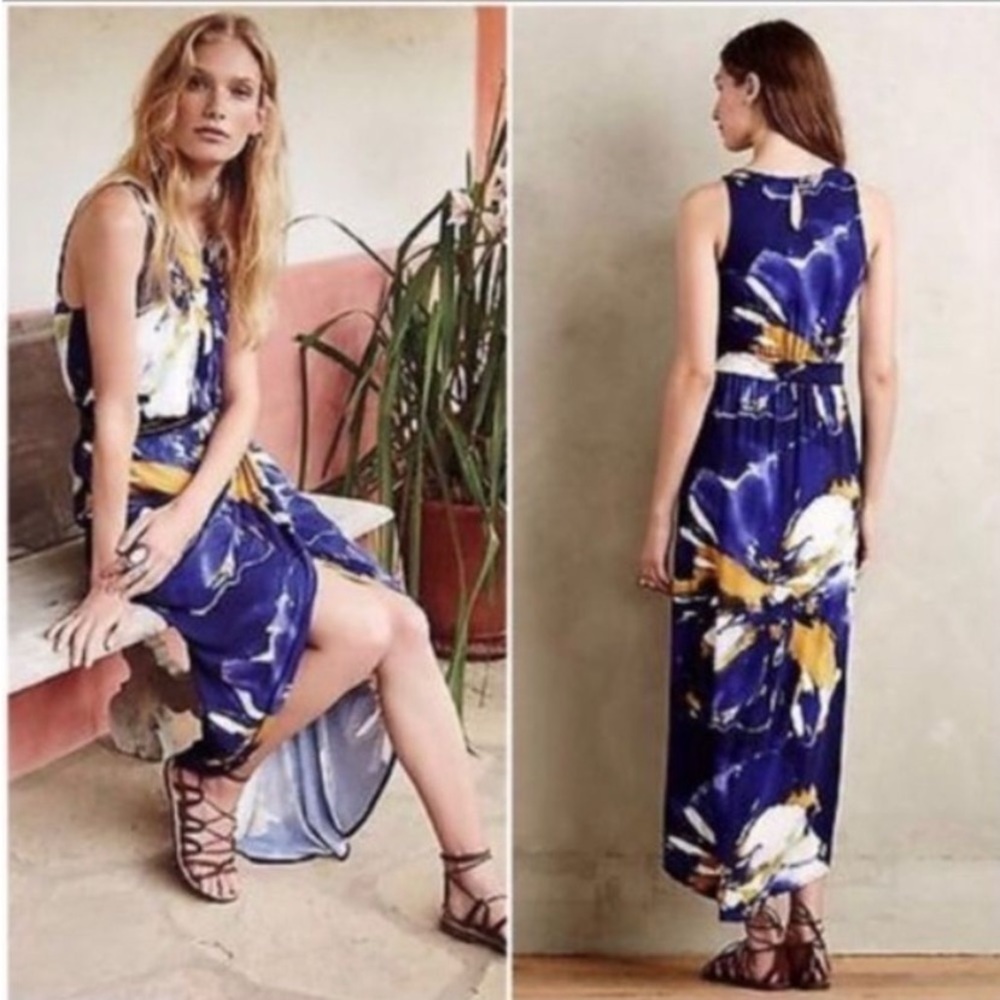 Anthropologie Weston Hi-Low Tulip Dress